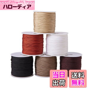 �y���������zPH PandaHall 6���� 0.8mm �i�C�����R ��94m/���� �~�b�N�X�F �Ђ� ��҂ݕR �������їp �N���t�g�p�i �A�N�Z�T���[ �p�[�c ��|�p�i �n���h���C�h �l�b�N���X �u���X���b�g���� �I��
