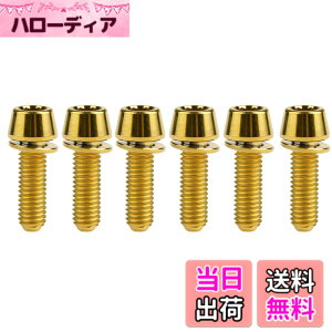 �y���������zDingtai 6�� ���b�V���[�e�[�p�[�w�b�h�{���gM5x 16 18 20mm�S�[���`�^���o�C�N�X�e�� (�S�[���h, M5x18mm)