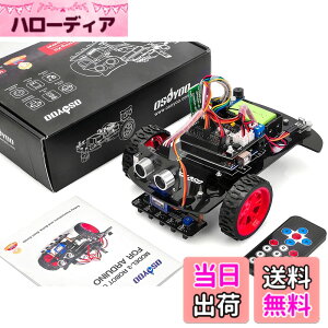 �y���������zOSOYOO2�� �쓮 �X�}�[�g ���{�b�g�J�[ �X�^�[�^�[�L�b�g Arduino�݊��� UNO R3 �v���W�F�N�g 2WD Smart Robot Car Kit �I�[�v���\�[�X ���烍�{�b�g �m�� ���{�������(9V�d�r�t��)