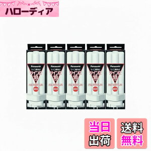 �y���������z�y�܂Ƃ� 5�Z�b�g�z PANASONIC �c�C���u����18W�d���F FDL18EX-L