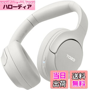 �y���������zTOZO HT2 ���C�����X�w�b�h�z�� Hi-Res Audio(�L���n�C���]) 40mm �_�C�i�~�b�N�h���C�o ���^ �܂��ݎ� �y�� Bluetooth5.3 ���� Type-C & AUX�L���ڑ� �ő�38dB�̃m�C�Y��ጸ�m�C�Y�L����