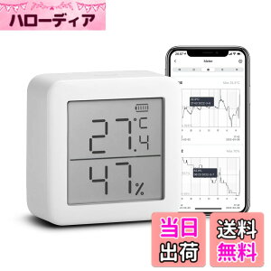 �y���������z�yWorks with Alexa�F��zSwitchBot �����x�v �f�W�^�� �X�}�[�g�Ɠd �����x �X�C�X���Z���T�[ �X�}�z�ŉ��x���x�Ǘ� �~�J �M���Ǒ΍� �A���[���t�� �O���t�L�^ Alexa�AGoogle home�AHomePod