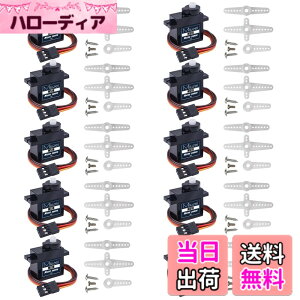 �y���������zMiuzei �T�[�{���[�^�[ �}�C�N���T�[�{ 9g 180° 10���^���M�A ���g���N RC�w���R�v�^�[/��s�@/�{�[�g/���{�b�g/Arduino�ɓK�p