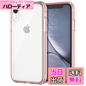 �y���������zJETech iPhonexr �P�[�X (6.1�C���`��piPhone XR) ���΂݂Ȃ� �Ռ��z�� �o���p�[�J�o�[ �����h�~ �N���A�o�b�N (���[�Y�S�[���h)