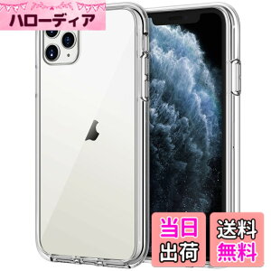�y���������zJETech iPhone11ProMax�P�[�X 2019 ���f��6.5�C���`��p 11 Pro Max ���΂݂Ȃ��Ռ��z�� �o���p�[�J�o�[ �����h�~ �N���A�o�b�N (�N���A)