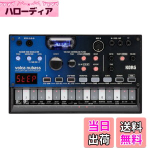 �y���������zKORG �V���Z�T�C�U�[ �x�[�X�}�V�� volca nubass �^��ǉ�H Nutube���� 16�X�e�b�v�V�[�P���T�[ �d�r�쓮 �X�s�[�J�[���� �w�b�h�t�H���g�p�� �ǂ��ł��g����R���p�N�g�T�C�Y ����