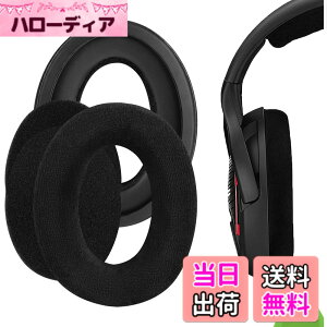 �y���������zGeekria �C���[�p�b�h Comfort �݊��� �p�b�h �[���n�C�U�[ Sennheiser GAME ONE, PC360, PC363D, PC373D �w�b�h�z���ɑΉ� �p�b�h �C���[/�C���[�J�b�v �x���A (�u���b�N)