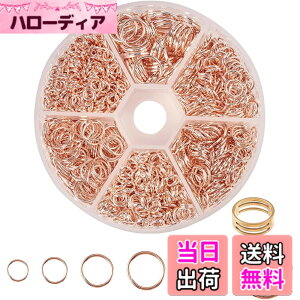 �y���������zPH PandaHall 6��Z�b�g �����O ���a2-8mm �S�� �����O �}���J�� �ۊ� �w�т� ����Z�b�g ��b�p�[�c �W���G���[ DIY�p ��|�p�i �N���t�g�p�i �A�N�Z�T���[�p�[�c ���[�Y�S�[���h