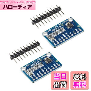 �y���������zKKHMF 2�� ADS1115 16Bit ADC 4�`�����l�� I2C IIC �݊� A/D�R���o�[�^ �σQ�C���A���v�t�� PGA ADC���W���[�� Arduino�p Raspberry Pi�p