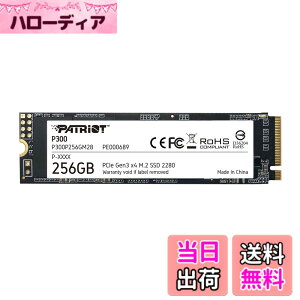�y���������zPatriot Memory P300 256GB M.2 SSD 2280 NVMe PCIe Gen 3x4 �����^SSD P300P256GM28