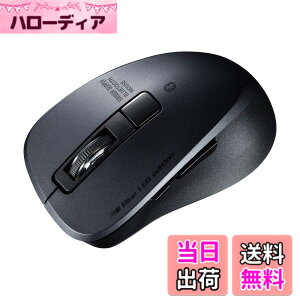 �y���������z�T�����T�v���C Bluetooth 5.0�}�E�X �É� �u���[LED 5�{�^�� 2400dpi(3�i�K�ؑ�) ���^ �u���b�N MA-BTBL155BK