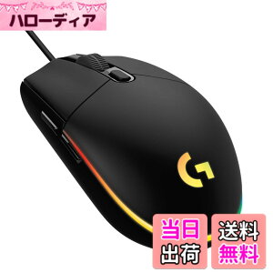 �y���������zLogicool G �Q�[�~���O�}�E�X G203 �L�� �Q�[�~���O �}�E�X USB �ڑ� G203-BK �y�� 85g LIGHTSYNC RGB 6�v���O�����{�^�� �u���b�N PC windows mac �������K�i �y �t�@�C�i���t�@���^�W�[ XIV ��