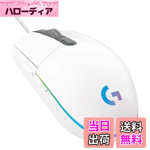 �y���������zLogicool G �Q�[�~���O�}�E�X G203 �L�� �Q�[�~���O �}�E�X USB �ڑ� G203-WH �y�� 85g LIGHTSYNC RGB 6�v���O�����{�^�� �z���C�g PC windows mac �������K�i �y �t�@�C�i���t�@���^�W�[ XIV ��