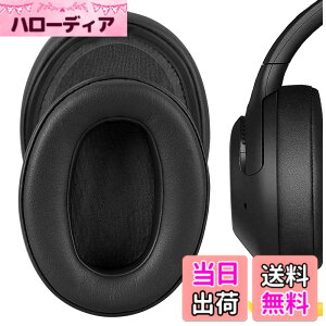 �y���������zGeekria �C���[�p�b�h�݊��� �p�b�h �\�j�[ Sony WH-XB900N/ WH-CH710N/ WH-CH720N/ WH-RF400/ MDR-RF895RK �w�b�h�z���ɑΉ� �p�b�h �C���[/�C���[�J�b�v (�v���e�C�����U�[/�u���b�N)