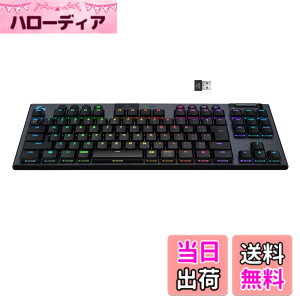 �y���������zLogicool G(���W�N�[�� G) �Q�[�~���O�L�[�{�[�h �e���L�[���X ���C�����X G913 TKL ���^ GL�X�C�b�` �N���b�L�[ ���{��z�� LIGHTSPEED ���� Bluetooth �ڑ��Ή� LIGHTSYNC RGB G913-TKL-CKBK ������