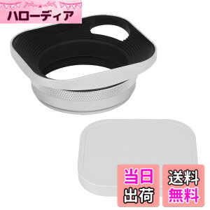 �y���������zHaoge LH-ES3 �����`���^�������Y�t�[�h �z���[�A�E�g�݌v49mm�A�_�v�^�[�����O�t �L���b�v�t for FinePix X100 X100S X100T X70 X100F X100V �J�����p �u�������� LH-X100 AR-X100 LH-X70 ��V���o�[