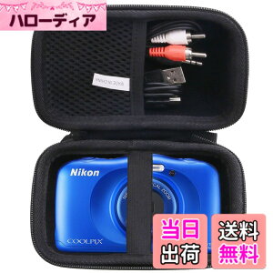 �y���������zNikon �f�W�^���J���� COOLPIX W150/W300/A100/A10 ��p�ی���[�P�[�X -waiyu JP (Storage case, Black)