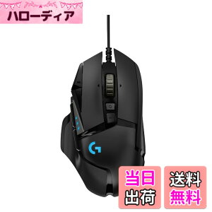 �y���������zLogicool G �Q�[�~���O�}�E�X G502 �L�� USB �ڑ� �}�E�X HERO 25K�Z���T�[ G502RGBhr LIGHTSYNC RGB 11�v���O�����{�^�� FPS / MMO / RPG �u���b�N PC windows mac �������K�i �y �t�@�C�i���t�@���^�W