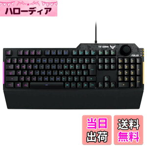 �y���������zASUS �Q�[�~���O�L�[�{�[�h RA04 TUF GAMING K1/JP ��p�{�����[���m�u �h�� RGB�Ɩ� ���X�g���X�g