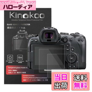 �y���������zkinokoo �t���ی�t�B���� CANON EOS R6 Mark2/EOS R6/EOS R7/EOS R6 MK2 �p �d�x9H �����ߗ� �ώw�� �C�A���� �����K���X ����0.25mm 2���Z�b�g �N���X�t��(EOS R6 MK2/R6/R7��p)