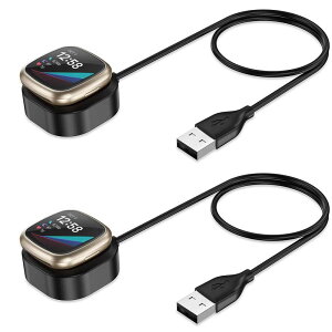 �y���������zMiimall�y2���Z�b�g�zFitbit(�t�B�b�g�r�b�g)Sense2/ Versa 3/Versa 4/Sense �[�d�P�[�u�� �t�B�b�g�r�b�g Versa 4 �`���[�W���[ ���s�p ���ϋv �֗��� �[�d�� �[�d�p�[�c�� Fitbit Sense �`���[�W