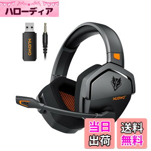 �y���������zNUBWO �Q�[�~���O�w�b�h�Z�b�g PS5 �w�b�h�Z�b�g�y2.4G USB/Bluetooth 5.3/3.5mm�L���z3WAY �ڑ� ���� �w�b�h�Z�b�g �}�C�N�t�� 20ms����x�� 100 ���Ԓ����Ԏg�p �~���[�g�@�\PS5/PS4/Switch/PC/�X