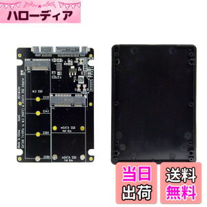 �y���������zNFHK 2�C��1�R���{ M.2 NGFF B-Key & mSATA SSD to SATA 3.0 �A�_�v�^�[�R���o�[�^�[�P�[�X�G���N���[�W��