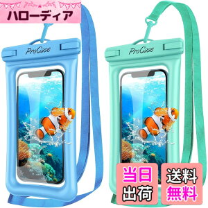 �y���������zProCase 2���Z�b�g �X�}�z�h���P�[�X �t���[�g�� �h���C�o�b�O IPX8�F�� ���S�ی� ���� �����B�e �����C ���� �ނ� �C �ő�7.0�C���`�Ή��FiPhone 17 16 15 14 13 12 Mini Pro Max Huawei Xperia andro