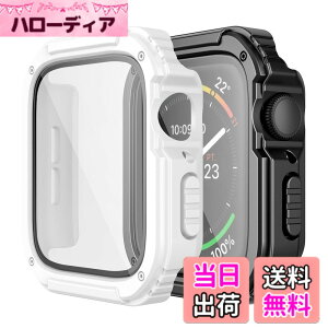 �y���������z2������ Adepoy �R���p�`�u�� Apple Watch Series 6/5/4/SE 44mm �p �P�[�X ��� �A�b�v���E�H�b�`�P�[�X �S�ʕی�J�o�[ �ϏՌ� �X�|�[�c�P�[�X ���� �Ռ� �z�� ���h�~ Apple watch �P�[�X 44mm