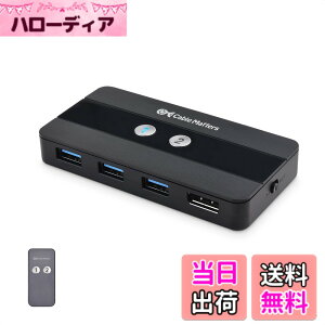 �y���������zCable Matters USB 3.0 KVM �ؑ֊� 8K DisplayPort 1.4 �����R���t���A2��PC�p�E 8K@60Hz / 4K@240Hz�E3x USB 3.0�|�[�g�A�蓮�ؑ֊�AFreeSync/G-SYNC/HDR�Ή�
