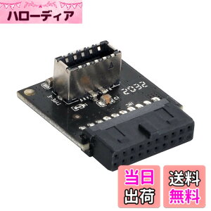 �y���������zNFHK USB 3.1�t�����g�p�l���\�P�b�g�L�[ - TYPE-E TO USB 3.0 20�s���w�b�_�[