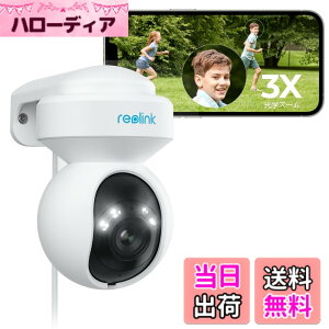 �y���������zReolink �h�ƃJ���� ���O 3�{���w�Y�[�� WiFi 2.4/5GHz�Ή� 500����f �����ǔ� �l/�ԗ�/�������m PTZ 360°�S���� �J���[�Î� ���C�����X �Ď��J���� �����Њd �^�C�����v�X �Z���T�[���C