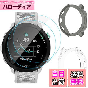 �y���������zMiimall�y�J�o�[��2+�t�C������2�z�Ή�Garmin(�K�[�~��) ForeAthlete 55/ForeAthlete 158 �P�[�X TPU�ގ� �K�[�~�� ForeAthlete 55 �t�B���� �����h�~ Garmin ForeAthlete 158 �J�o�[ �w��h�~ �ȒP�\�t �y