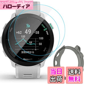 �y���������zMiimall�y�J�o�[+�t�C����*2�z�Ή�Garmin(�K�[�~��) ForeAthlete 55/ForeAthlete 158 �P�[�X TPU�ގ� �K�[�~�� ForeAthlete 55 �t�B���� �����h�~ Garmin ForeAthlete 158 �J�o�[ �w��h�~ �ȒP�\�t �y�� ��