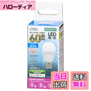 �y���������z�I�[���d�@ LED�d�� ���` E17 60�`���� �����F LDA6D-G-E17 IS51 06-4479 OHM