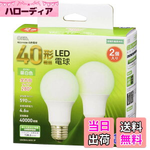 �y���������z�I�[��(OHM) LED�d�� E26 40�`���� �����F �S���� 2�� �I�[���d�@ LDA5N-G AG52 2P 06-4705