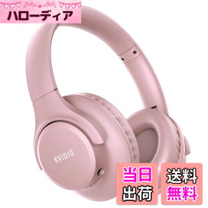 �y���������z���C�����X �w�b�h�z�� KVIDIO Bluetooth 5.4 55���ԍĐ� 40mm HD �h���C�o�[���j�b�g �I�[�o�[�C���[�w�b�h�z�� �}�C�N���� �w�b�h�z�� �L�� ���� ���p �Չ� ���^ �n���Y�t���[�ʘb��