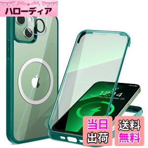 �y���������zHAUTRKBG iPhone 13 Mini �P�[�X �N���A ���ʋ����K���X �S�ʕی� [MagSafe�Ή�] [�J�����t�C������] �����x�̃^�b�`�X�N���[�� �}�O�Z�[�t ���C�����X�[�d�Ή� �ČRMIL�K�i�擾 �ϏՌ� 