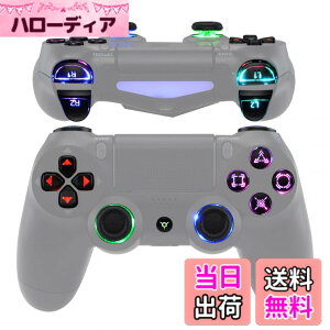 �y���������zeXtremeRate ps4�R���g���[���[�ɑΉ��p�}���`�J���[����D-pad�T���X�e�B�b�N�g���K�[�z�[���t�F�C�X�{�^���Aps4 Slim Pro CUH-ZCT2�R���g���[���[�ɑΉ��pDTFS (DTF 2.0) LED�L�b�g�y�u���b