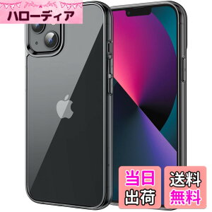 �y���������zJETech iPhone13 mini �ی�P�[�X(5.4�C���`��p) ���΂݂Ȃ� �Ռ��z�� �o���p�[�J�o�[ �����h�~ �N���A�o�b�N (�~�b�h�i�C�g)