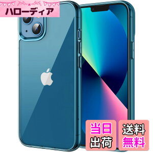 �y���������zJETech iPhone13 mini �ی�P�[�X(5.4�C���`��p) ���΂݂Ȃ� �Ռ��z�� �o���p�[�J�o�[ �����h�~ �N���A�o�b�N (�u���[)