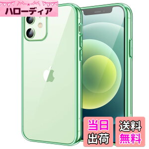 �y���������zJETech iPhone12 mini �P�[�X (5.4�C���`��p) ���΂݂Ȃ� �Ռ��z�� �o���p�[�J�o�[ �����h�~ �N���A�o�b�N (�~�b�h�i�C�g�O���[��)
