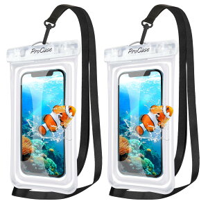 �y���������zProCase 2���Z�b�g �X�}�z�h���P�[�X �t���[�g�� �h���C�o�b�O IPX8�F�� ���S�ی� ���� �����B�e �����C ���� �ނ� �C �ő�7.0�C���`�Ή��FiPhone 17 16 15 14 13 12 Mini Pro Max Huawei Xperia andro