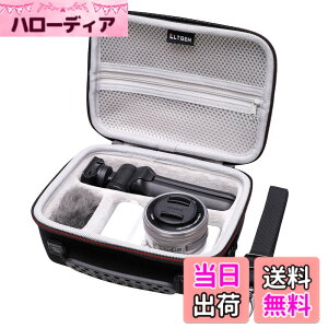 �y���������zLTGEM���V�����_�[�X�g���b�v�t��Sony Alpha ZV-E10 / ZV-1 / ZV-1F / ZV-1 II Vlog�J�����p�n�[�h�g���x���L�����[�P�[�X�AVlogger�A�N�Z�T���[�L�b�g�O�r�ƃ}�C�N�Ƀt�B�b�g�A�u���b�N+�O��