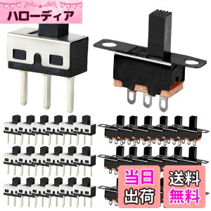 �y���������zDAOKAI 20�� �n�C�m�u�����X���C�h�X�C�b�` SPDT 3�s�� 2�|�W�V���� 1P2T 5mm SS12D10 & SS12F15 �p�l���}�E���g �}�C�N���~�j ���b�`�g�O���X�C�b�` ��������/�I�[�f�B�I�@��/DIY�p