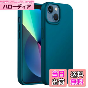 �y���������zJETech iPhone13 mini �V���R���P�[�X(5.4�C���`��p) �V���L�[�\�t�g�^�b�`�t���{�f�B�ی�P�[�X �}�C�N���t�@�C�o�[���C�j���O�t���ϏՌ��J�o�[ (�e�B�[���u���[)