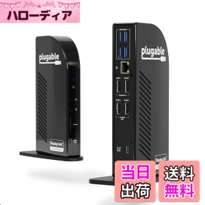 �y���������zPlugable 14-in-1 USB-C �h�b�L���O�X�e�[�V���� HDMI 4�䃂�j�^�[�Ή� 100W �[�d - Windows �p Thunderbolt 3 /4 �Ή��iUSB-C x1�AUSB 3.0 x1�A�C�[�T�l�b�g�ASD �J�[�h���[�_�[�A�I�[�f�B�I���o�̓|