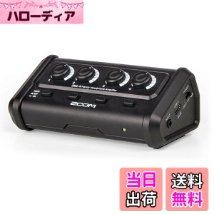 �y���������zZOOM ZHA-4 �n���f�B�w�b�h�z���A���v 4�o�� �X�e���I�~�j(3.5mm)�Ή� �Ɨ��{�����[�����~���[�g�X�C�b�`���� �|�[�^�u���݌v USB-C/�d�r�쓮�Ή�