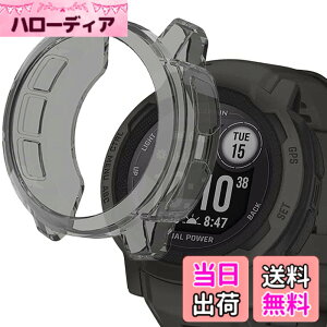 �y���������zMiimall �Ή�GARMIN(�K�[�~��) Instinct2 ��p�P�[�X Garmin Instinct2 �J�o�[ �\�t�g �V���v�� TPU�ގ� �C�菝�h�~ �y�� ���^ �h�Ռ� Garmin Instinc2 �ی�P�[�X �o���p�[�i�u���b�N�j