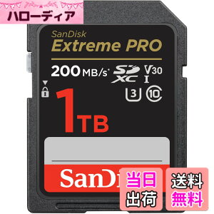 �y���������zSanDisk (�T���f�B�X�N) 1TB Extreme PRO SDXC UHS-I �������[�J�[�h - C10�AU3�AV30�A4K UHD�ASD�J�[�h- SDSDXXD-1T00-GN4IN